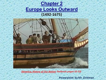 Chapter 2 Europe Looks Outward