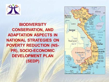 BIODIVERSITY CONSERVATION, AND ADAPTATION ASPECTS IN NATIONAL STRATEGIES ON POVERTY REDUCTION (NS- PR), SOCIO-ECONOMIC DEVELOPMENT PLAN (SEDP)