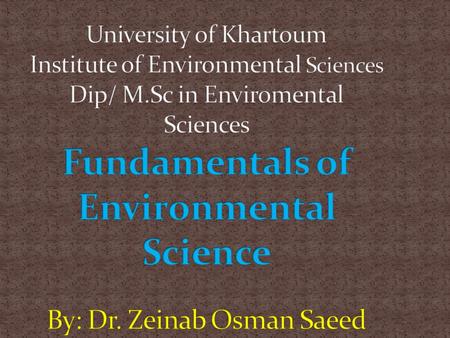 Lecture nu 9 Presented by: Dr. Zainab O.Saeed The way in which an individual perceives the environment; the process of evaluating and storing information.