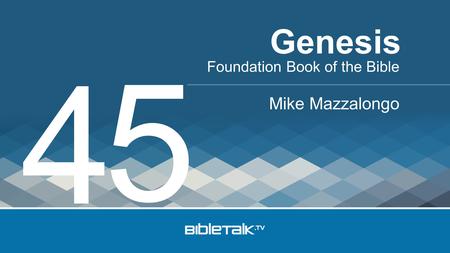 Foundation Book of the Bible Mike Mazzalongo Genesis 4 5.