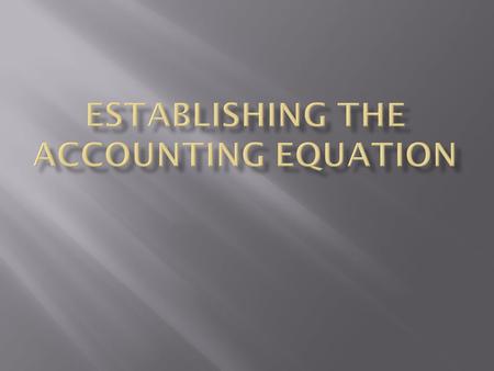  Accounting data tells us the financial position of a person, business or other organization.  Financial position is the difference between “what you.