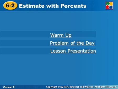 Estimate with Percents
