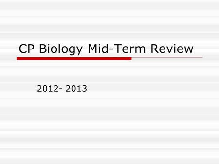 CP Biology Mid-Term Review 2012- 2013. Please select a Team. 1.Producers 2.Herbivores 3.Omnivores 4.Carnivores.