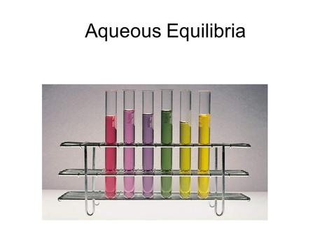 Aqueous Equilibria. The __________________________ is the shift in equilibrium caused by the addition of a compound having an ion in common with the dissolved.