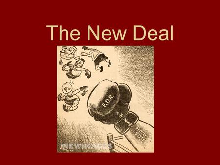 The New Deal. Franklin D Roosevelt 1882-1945 Served as President from 1933-1945. “Can-do” approach which appealed to people. He promised a “new deal”