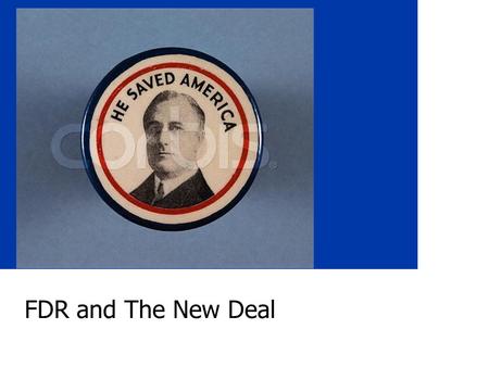 FDR and The New Deal. 2 The “Old Deal” What? President Hoover’s reaction to the Great Depression President Herbert Hoover.