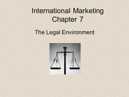 International Marketing Chapter 7