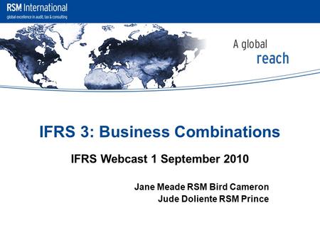 IFRS 3: Business Combinations