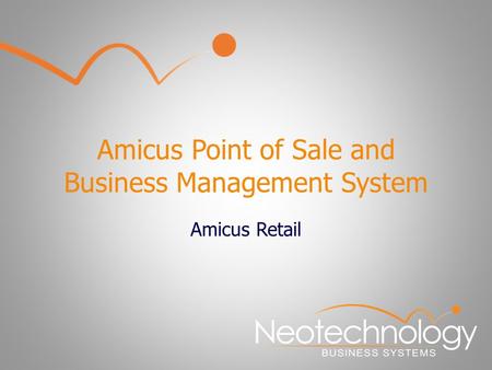 Amicus Point of Sale and Business Management System Amicus Retail.