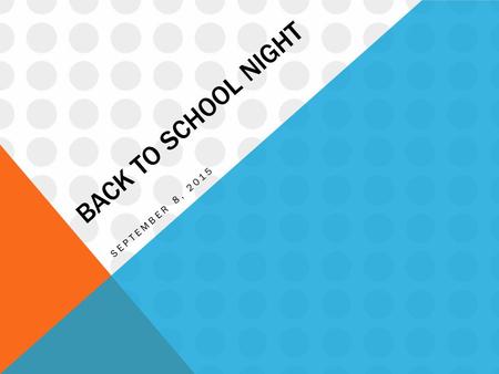 BACK TO SCHOOL NIGHT SEPTEMBER 8, 2015. RULES & CONSEQUENCES 1.Treat others the way you want to be treated. 2.Be safe- use common sense. 3.Positively.