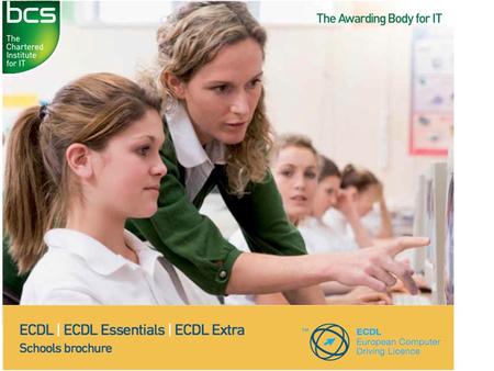  ECDL improves students’ understanding of computers and promotes efficient use of software.  The course opens up a variety of opportunities through.