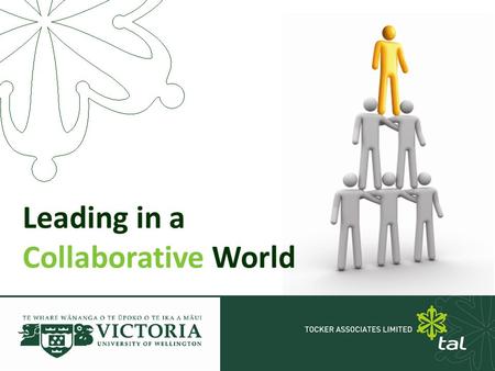 Leading in a Collaborative World. Collaboration n. 1.The act of working together; united labour. 2.The act of willingly cooperating with an enemy, especially.