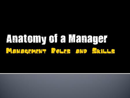 A role is a set of behaviours associated with a particular job.