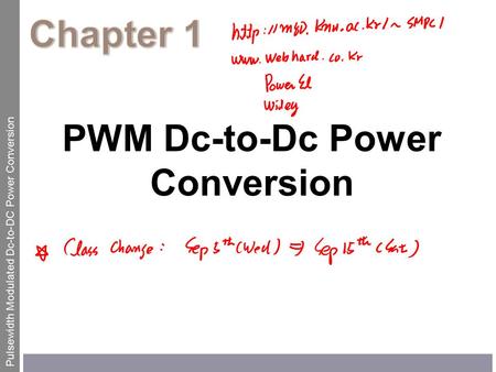 PWM Dc-to-Dc Power Conversion
