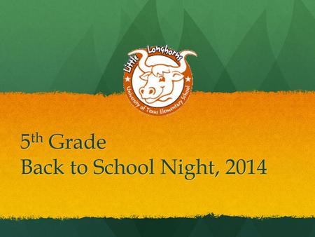5 th Grade Back to School Night, 2014. Contact Information Conference Time: 1:50-3:20 PM daily  s: - Language Arts and.
