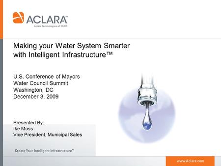 Making your Water System Smarter with Intelligent Infrastructure™