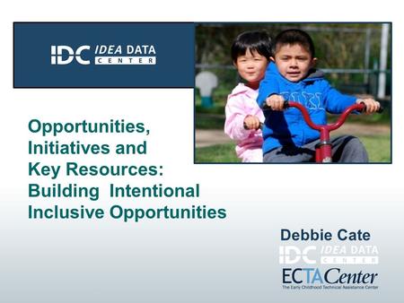 Opportunities, Initiatives and Key Resources: Building Intentional Inclusive Opportunities Debbie Cate.