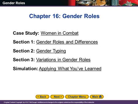 Chapter 16: Gender Roles Case Study: Women in Combat