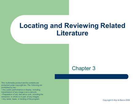 how to write chapter 2 of a research paper ppt
