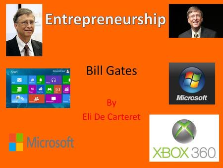 Bill Gates By Eli De Carteret. Background Bill Gates real name is William Henry Gates III. He was born on the 28 th October 1955 in Seattle, Washington.