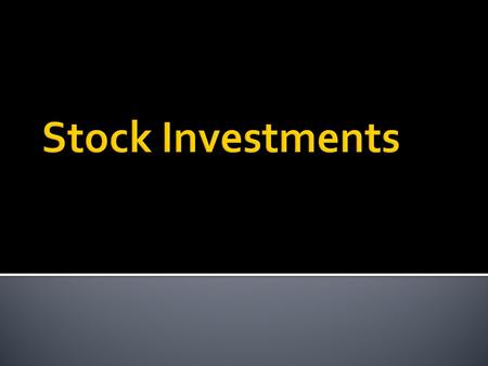  Preferred Stock  Common Stock  Stockbroker  Stock Exchange  Market Value.