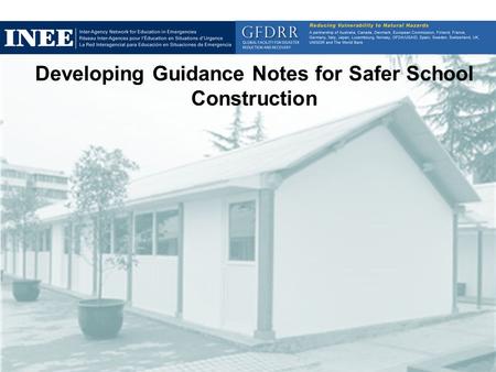 Developing Guidance Notes for Safer School Construction Image: