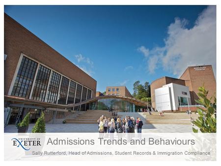 Admissions Trends and Behaviours