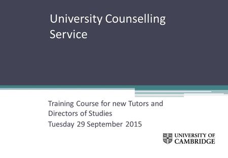 University Counselling Service