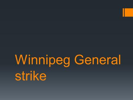 Winnipeg General strike