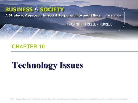 CHAPTER 10 Technology Issues.
