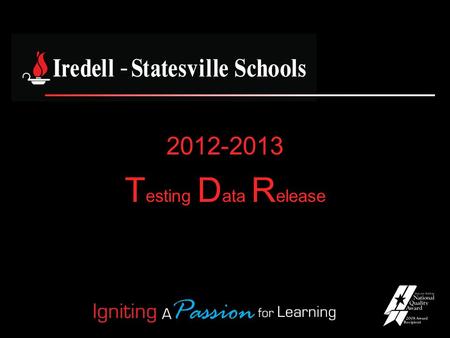 2012-2013 T esting D ata R elease. College & Career Readiness.