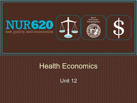 Health Economics Unit 12. 2 Definition of Economics  Demand − relationship between quantities and prices that addresses how much bought at each price.