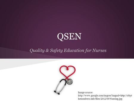 Quality & Safety Education for Nurses