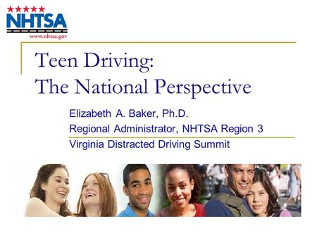 Teen Driving: The National Perspective