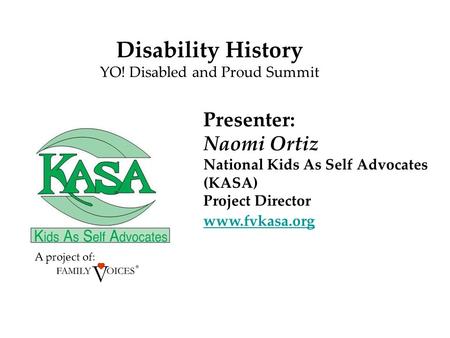 YO! Disabled and Proud Summit