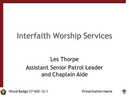 Interfaith Worship Services