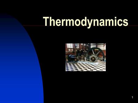 1 Thermodynamics. 2 A few reminders TEMPERATURE determines the direction of flow of thermal energy between two bodies in thermal equilibrium HOTCOLD.