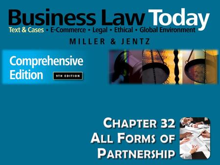 Chapter 32 All Forms of Partnership