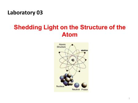 Shedding Light on the Structure of the Atom