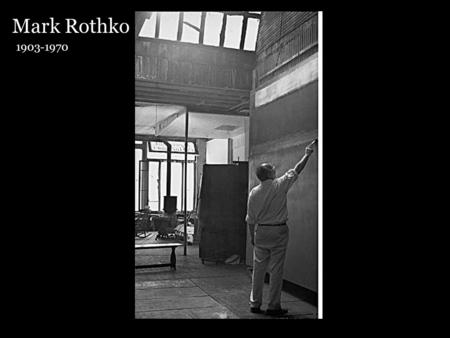 Mark Rothko 1903-1970. Mark Rothko Color field paintings are defined by solid areas of color that cover the whole canvas. Color field art is a type.