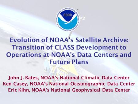 1 Next Generation of Operational Earth Observations From the National Polar-Orbiting Operational Environmental Satellite System (NPOESS): Program Overview.