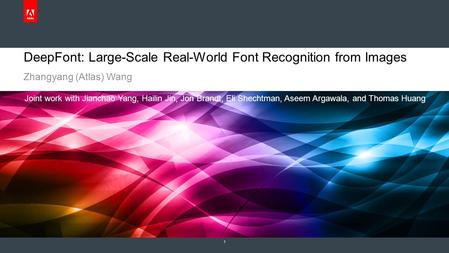DeepFont: Large-Scale Real-World Font Recognition from Images