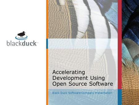 Accelerating Development Using Open Source Software Black Duck Software Company Presentation.