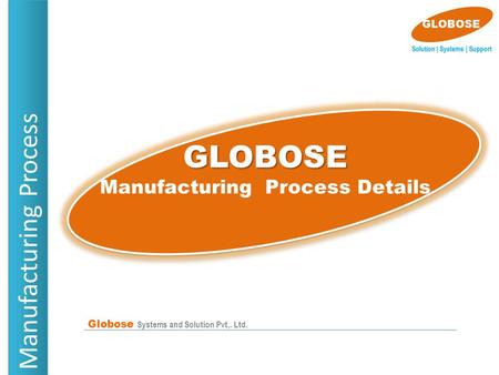 Manufacturing Process GLOBOSE Manufacturing Process Details Globose Systems and Solution Pvt,. Ltd.