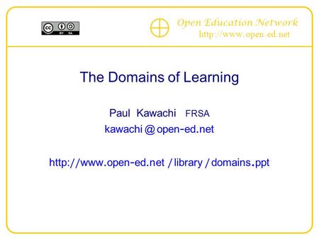 The Domains of Learning