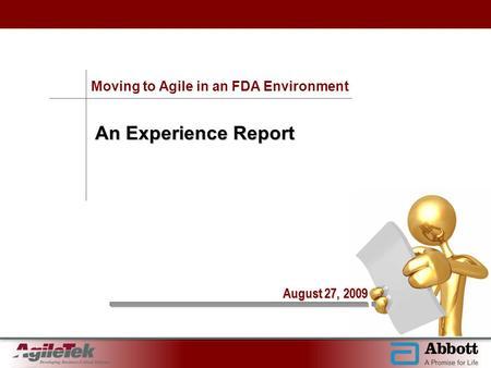 Moving to Agile in an FDA Environment