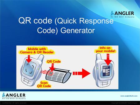 QR code (Quick Response Code) Generator. A QR Code is a matrix code (or two- dimensional bar code) created by Japanese corporation Denso-Wave in 1994.