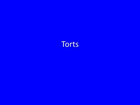 Torts. How Torts Differ from Crimes A tort, in contrast, is a private or civil wrong— an offense against an individual If tort occurs, the person injured.