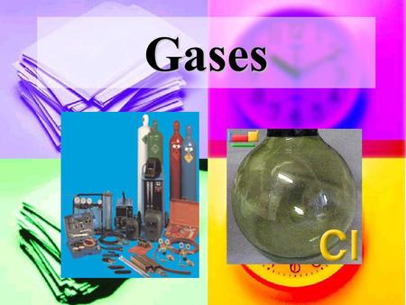 Gases. I.Real Gases (we will not study these much) A. Do NOT apply the Kinetic Molecular Theory 1. The particles in a real gas can NOT be thought of as.