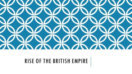 RISE OF THE BRITISH EMPIRE. VOCABULARY 1. Mercantilism- economic policy; a favorable balance of trade from colonization 2. Dominion- control or exercise.